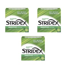 Stridex 蘆薈柔軟爽膚棉, 3罐, 55片