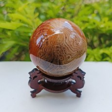 靖靖水晶礦石 纏絲瑪瑙球 天然礦石擺件 能量圓球
