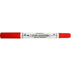 筆樂PENROTE CD專用油性筆 雙頭設計 速乾油性墨水 適用於光碟書寫, 紅, 1支