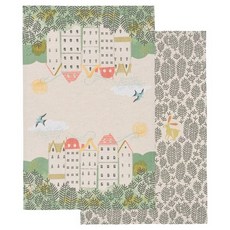 danica STUDIO 人魚圖案亞麻混紡餐巾 2件組, 1個, 希爾和戴爾