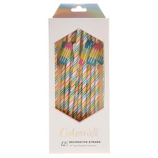 Cakewalk 冰rolly裝飾稻草19.7厘米, 1個, 12件