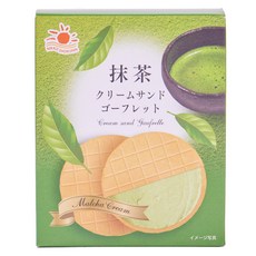 NikkoShokuhin 抹茶奶油夾心waffle餅乾 5個入, 1個