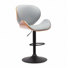 E-home EMSH北歐經典造型升降吧檯椅, 灰色, 1個