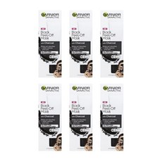 GARNIER 卡尼爾 木炭面膜 50ml, 6個, 1個