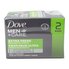 Dove 多芬 男用保濕護理潔面沐浴皂 Extra Fresh香, 1盒, 113g