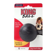 KONG 狗狗球型玩具 L號, 1個, 黑色的