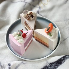 G's Life 8吋仿真蛋糕組合/送禮/慶生裝飾, 白色, 1個