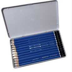 施德樓素描筆/盒裝-素描專用/文房四寶, 鐵人素描筆, 藍色, 1個