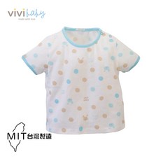 Vivibaby【台灣現貨.MIT】粉彩泡泡短袖上衣 純棉短袖 新生兒 100%純棉 精選純棉 上衣 原廠現貨批發