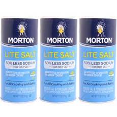 MORTON SALT 淡鹽, 3罐, 311g