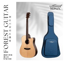 森韻木吉他工作室 Neowood SDNZC 附琴袋 41吋D桶 面單 雲杉木/斑馬木