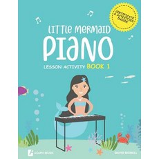 (英文圖書)Little Mermaids Piano Lesson Activity Book 1 平裝版, Independently Published, 英文