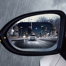 【CARAC】汽機車後視鏡防雨防霧膜 後視鏡貼 (2片入) 除霧防水貼膜, 1個