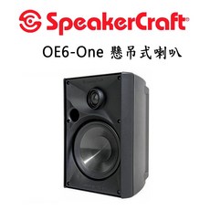 SpeakerCraft OE6-One 室內戶外多功能懸吊式喇叭/1支(附吊掛架), 黑色