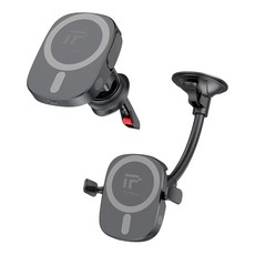 I.T.F X13 磁吸無線充電車用支架，兼容MagSafe，車用手機支架，無線充電器, 黑色