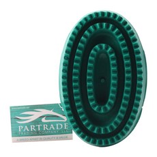 PARTRADE 馬咖哩梳橡膠馬術用品, 1個, 綠