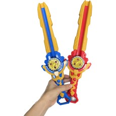 玩具先生 劍魂飛陀 發光對戰暴裂陀螺劍型發射器 兒童玩具, 隨機顏色出貨