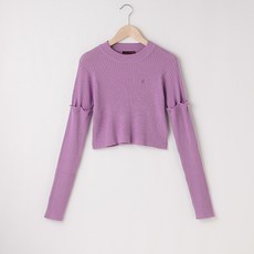 LOVETOXIC 女童款可拆袖雙穿法圓領針織上衣