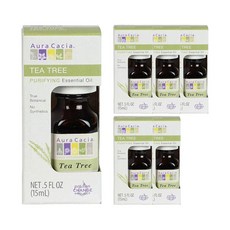 Aura Cacia 茶樹淨化精油, 6個, 15ml