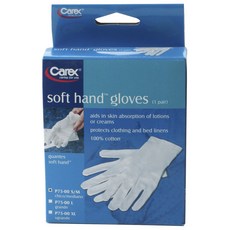 CAREX 軟手手套 棉質手套 SM, 1個