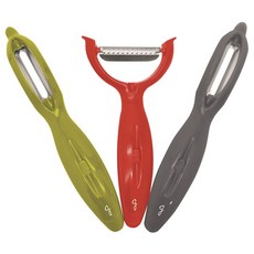 Starfrit 式削皮器 3 件組, 1個, 綠+紅+灰