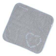 LOVETOXIC 愛心標誌擦手巾, 1個, 灰色