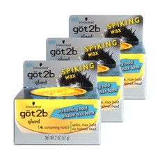 Schwarzkopf 施華蔻 髮膠, 3個, 57克