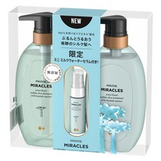 PANTENE 潘婷Miracles猴麵包樹萃取保濕洗髮精+護髮素+迷你護髮精華組, 1個