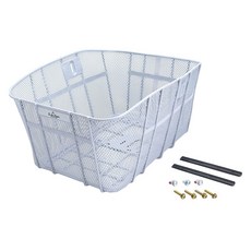 SEN TAN 神田 超大自行車籃, 1個, 白色