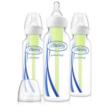 Dr.Brown's 布朗博士 Natural Flow窄口徑奶瓶 250ml 3入, 單色, 第1階段(0個月以上)