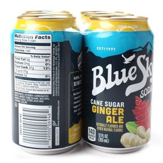 Blue Sky 薑汁蘇打, 6件, 355毫升
