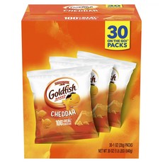 PEPPERIDGE FARM 琣伯莉 小金魚香脆餅 切達起司口味 30包入, 1盒, 840g