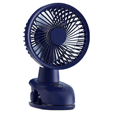 LED數位顯示電量 四段風速 自動擺頭 USB夾式風扇 (可拆風罩), 簡約白-升級版 (自動擺頭款)