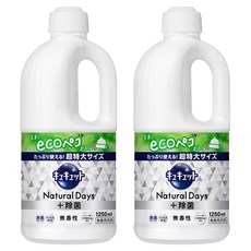 Kao 花王 Cucute 珂珂透 Natural Days+超濃縮洗碗凝露補充瓶 無香, 2個