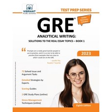 (英文圖書) GRE Analytical Writing: Solutions to the Real Essay Topics - Book 1 平裝版, Vibrant Publishers, 英文