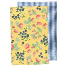 now DESIGNS 圖案印花洗碗巾組 46*71cm, 2件, 漿果補丁