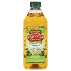 Pompeian Olive Bestra原味菜籽油與特級初榨橄欖油, 1個, 1.41L