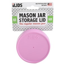 iLIDS 適合梅森罐存儲蓋常規, 普通粉紅色, 1個