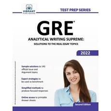 (英文圖書) GRE Analytical Writing Supreme: Solutions to the Real Essay Topics 平裝版, Vibrant Publishers, 英文