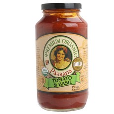 PAESANA 義大利麵醬番茄羅勒, 1個, 708克