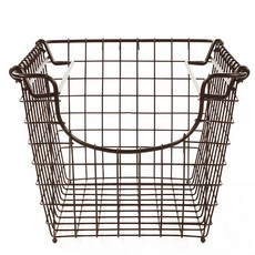 SPECTRUM 堆疊籃子廚房儲物籃/籃子, 青銅