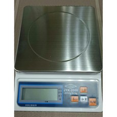 JYK 電子秤, 8kg, 銀色+白色, JYK-8000