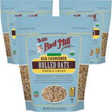 Bob's Red Mill 傳統燕麥片, 3包, 907g