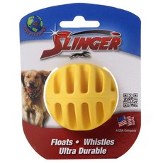供狗使用的玩具slinger球S, 1個, 黃色的