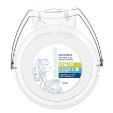 CONAIR 美康雅 桌面鏡子標準和 3 倍放大, 1個, 單色