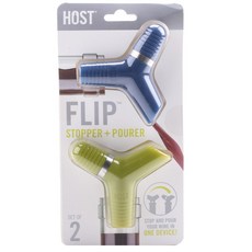 HOST 翻轉塞+倒酒器, 2件, 藍色 + 石灰