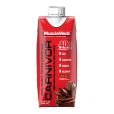 MuscleMeds 濃縮乳清蛋白RTD奶昔 40g 巧克力味, 12件, 500毫升