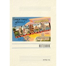 (英文圖書) Vintage Lined Notebook Greetings from Hudson Wisconsin 平裝版, Found Image Press, 英文