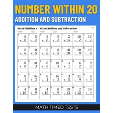 (英文圖書)Math Timed Tests: Number within 20 Addition and Subtraction 平裝版, Independently Published, 英文