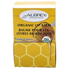 AUBREY ORGANICS 潤唇膏 4.25g, 1件, 香草和蜂蜜